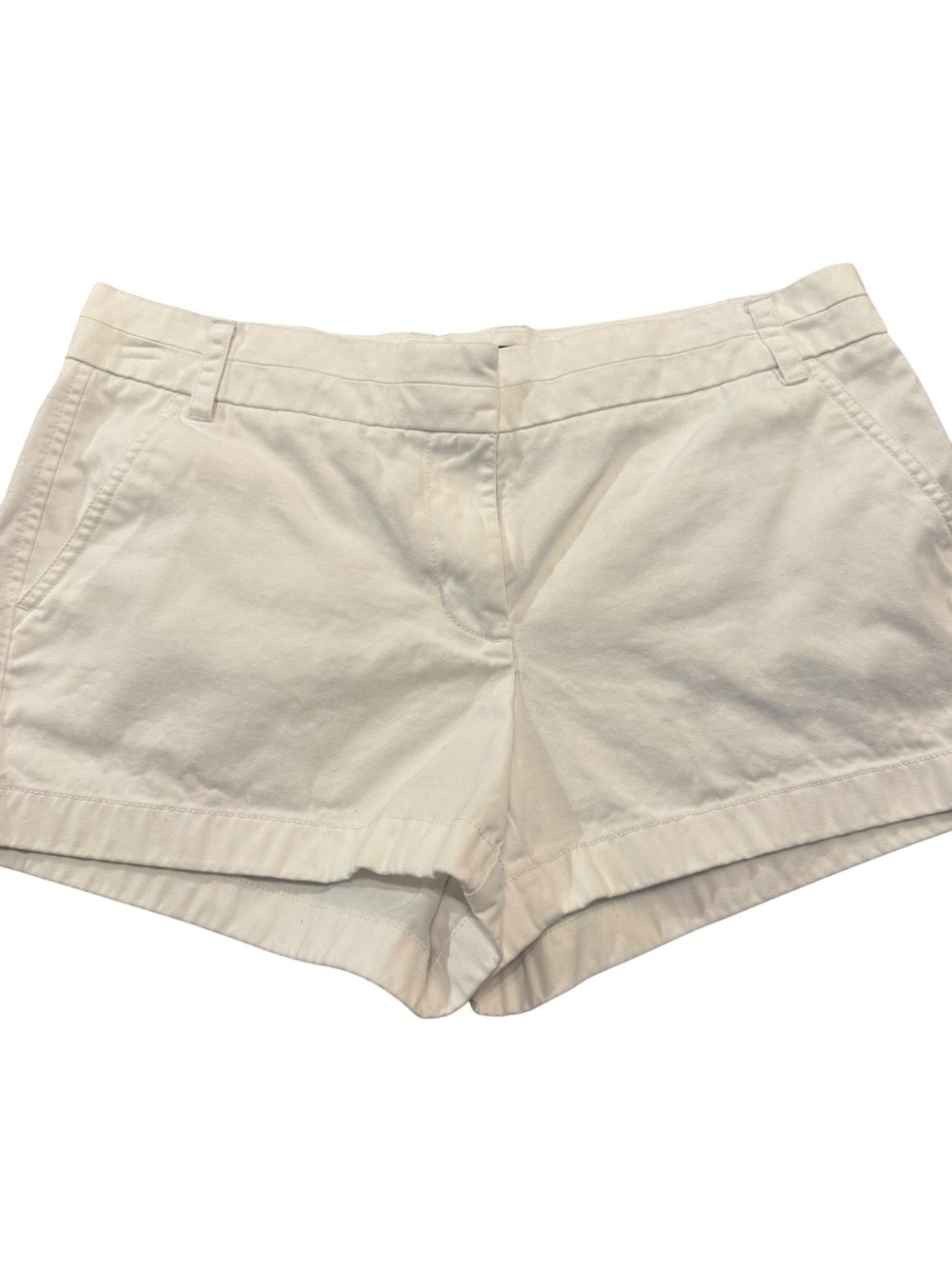 J. Crew White Chino Shorts